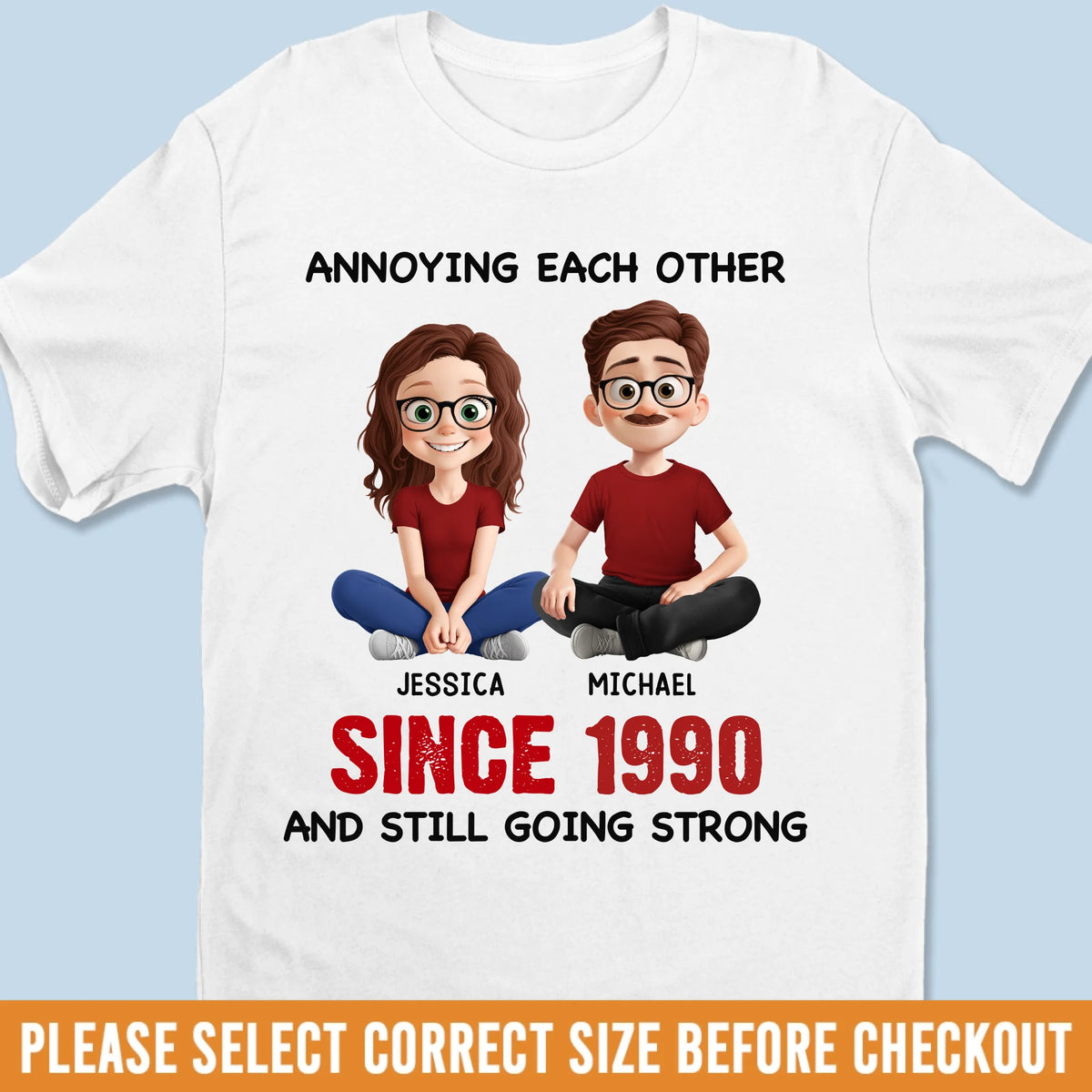 Custom Unisex T-shirt, Premium T-shirt, Hoodie - Personalized Anniversary Wedding Gifts For Husband And Wife, Him And Her - Partners In Crime Since Forever