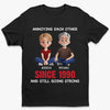 Custom Unisex T-shirt, Premium T-shirt, Hoodie - Personalized Anniversary Wedding Gifts For Husband And Wife, Him And Her - Partners In Crime Since Forever