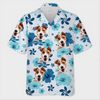 Custom Photo Unisex Tropical Hawaiian Aloha Shirt - Personalized Summer Vacation And Travel Gifts For Women And Men, Dog Cat Lovers - Furry Family Vibes