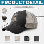 Custom Washed Cotton Baseball Net Cap - Personalized Birthday Gifts For Dog Cat Lovers, Dog Dad And Mom, Cat Owners - Master Of The Meow & Woof Crew
