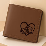 Custom Name Husband Gifts - Personalized Double-Sided Engraved Wallet