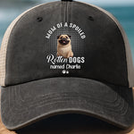 Custom Washed Cotton Baseball Net Cap - Personalized Birthday Gifts For Dog Cat Lovers, Dog Dad And Mom, Cat Owners - Master Of The Meow & Woof Crew