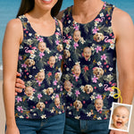 Custom Photo Tanktop - Personalized Summer Vacation And Travel Gifts For Family - Loud, Proud, And Tropical