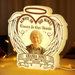 Custom Photo Shaped Light Box - Personalized Memorial Sympathy Gifts For Loss Of Mom, Dad - Your Light Will Always Shine In Our Hearts