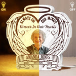 Custom Photo Shaped Light Box - Personalized Memorial Sympathy Gifts For Loss Of Mom, Dad - Your Light Will Always Shine In Our Hearts