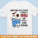 Custom Unisex T-shirt, Premium T-shirt, Hoodie - Personalized Anniversary Wedding Gifts For Couple - Still Annoyed, Still In Love