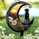 Custom Stain Glass Style Acrylic Garden Stake - Personalized Pet Memorial Gifts For Dog Lovers - My Loyal Friend, My Forever Love