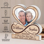 Custom Photo Infinity Heart Anniversary Gifts for Couples - Personalized Custom Shaped Light Box