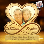 Custom Photo Infinity Heart Anniversary Gifts for Couples - Personalized Custom Shaped Light Box