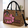 Custom Leather Handbag - Personalized Mother's Day Gifts For Mother, Grandmother - From My Heartbeat To Yours