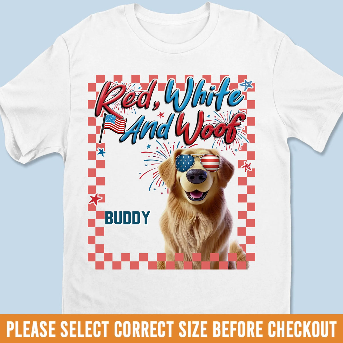 Custom Unisex T-shirt, Premium T-shirt, Hoodie - Personalized 4th Of July Gifts For Dog Lovers, Dog Dad And Mom - Born To Be Pawsome