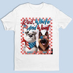 Custom Name Patriotic Dog Gifts for Dog Lovers - Personalized Apparel