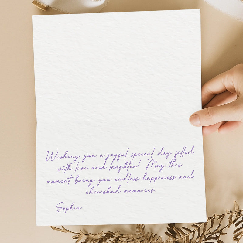 Greeting Card - Best Wishes, New Arrival