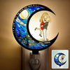 Custom Wood And Acrylic Night Light - Personalized Anniversary Wedding Gifts For Husband And Wife, Him And Her - Our Love Shines At Night