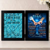 Custom Double Frame Flower Shadow Box - Personalized Anniversary Wedding Gifts For Husband And Wife, Him And Her - Till Our Final Breath