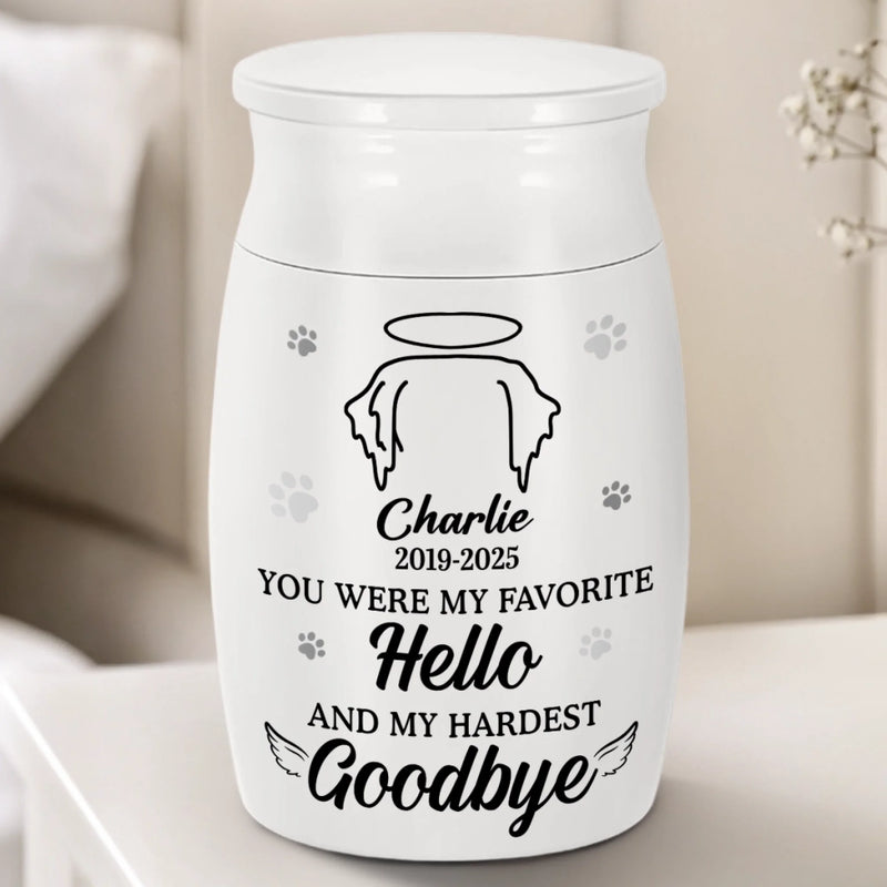 Custom Decorative Urn - Personalized Pet Memorial Gifts For Dogs, Cats - Love Lives On Always