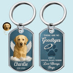Custom Photo Keychain - Personalized Pet Memorial  Gifts For Dogs, Cats - My Guardian Angel