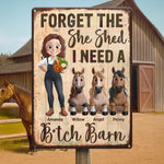 Custom Name Horse Lover Gifts for Women - Personalized Metal Sign