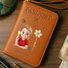 Custom Passport Wallet, Passport Holder - Personalized Summer Vacation And Travel Gifts For Women, Men - Wanderlust Crew