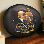 Custom Photo Printed Rock - Personalized Anniversary Wedding Gifts For Couple - Together For A Lifetime