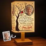 Custom Photo Memorial Family Tree Tribute - Personalized Rectangular Fabric Lamp