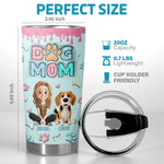 Custom 3D Inflated Effect Printed Tumbler - Personalized Birthday Gifts For Dog Lovers, Dog Mom - Messy Hair, Furry Hugs