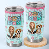 Custom 3D Inflated Effect Printed Tumbler - Personalized Birthday Gifts For Dog Lovers, Dog Dad And Mom - Messy Hair, Furry Hugs