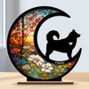 Custom Wood & Acrylic Plaque -  Personalized Pet Memorial Sympathy Gifts For Dogs - Paw Prints On My Heart