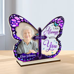 Custom Photo Butterfly Memorial Gifts - Personalized Wood & Acrylic Plaque