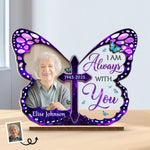 Custom Photo Butterfly Memorial Gifts - Personalized Wood & Acrylic Plaque