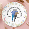 Custom Full-Print Round Jewelry Dish - Personalized Best Friend Birthday Gifts For Women - Time Makes Friendships Golden