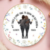 Custom Full-Print Round Jewelry Dish - Personalized Best Friend Birthday Gifts For Women - Time Makes Friendships Golden