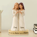 Custom Acrylic Plaque - Personalized Best Friend Birthday Gifts For Sisters, BFF - My Chosen Sister, My Best Friend