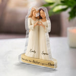 Custom Acrylic Plaque - Personalized Best Friend Birthday Gifts For Sisters, BFF - My Chosen Sister, My Best Friend