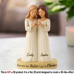 Custom Acrylic Plaque - Personalized Best Friend Birthday Gifts For Sisters, BFF - My Chosen Sister, My Best Friend