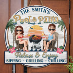 Custom Wood Sign - Personalized Summer Vacation And Travel Gifts For Husband And Wife, Him And Her - Cheers To Summer Days