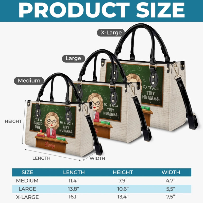 Custom Leather Handbag - Personalized Back To School Gifts For Teachers - My Class, My Crew