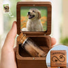 Custom Photo Wooden Pet Fur Keepsake Box - Personalized Pet Memorial Sympathy Gifts For Dogs, Cats - Love That Never Leaves You