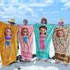 Serviette de plage personnalisée - Cadeaux de vacances et de voyage personnalisés pour femmes - Soleil, sable et boissons