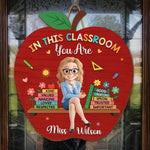 Custom Name Teacher Appreciation Classroom Gifts - Personalized Wood Sign