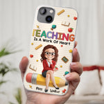 Custom Clear Phone Case - Personalized Back To School Gifts For Teachers - Where Learning Blooms