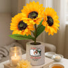 Custom Photo Sunflower Lamp Night Light - Personalized Memorial Sympathy Gifts For Loss Of Mom, Dad - Missing You Always