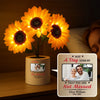 Custom Photo Sunflower Lamp Night Light - Personalized Memorial Sympathy Gifts For Loss Of Mom, Dad - Missing You Always