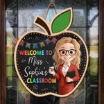 Custom Name Teacher Classroom Decor - Personalized Wood Sign