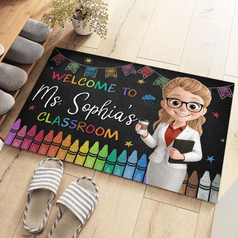 Custom Home Decor Decorative Mat - Personalized Back To School Gifts For Teachers - Where Young Minds Come Alive