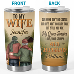 Custom Tumbler - Personalized Anniversary Wedding Gifts For Wife, Husband, Couple - Love Never Gets Old