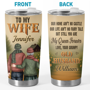 Custom Tumbler - Personalized Anniversary Wedding Gifts For Husband And Wife, Him And Her - Love Never Gets Old