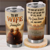 Custom Tumbler - Personalized Anniversary Wedding Gifts For Husband And Wife, Him And Her - Soulmates Forever