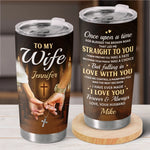 Custom Tumbler - Personalized Anniversary Wedding Gifts For Husband And Wife, Him And Her - Our Story Continues