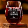 Custom Wine Glass - Personalized Back To School Gifts For Teachers - Teaching Is My Cardio